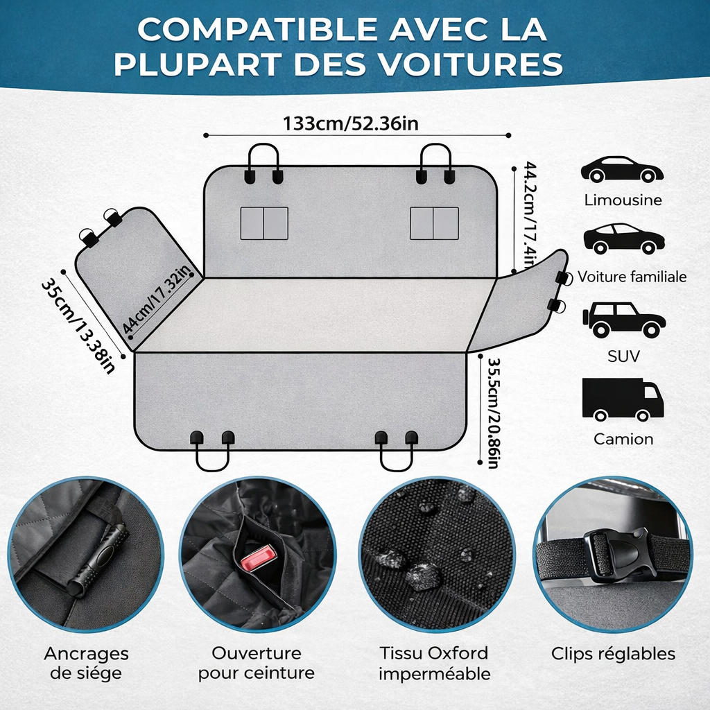 PROTECTION DE VOITURE PREMIUM POUR VOTRE COMPAGNON